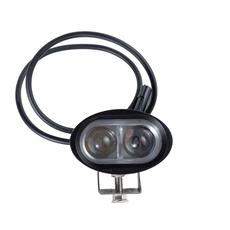 Voyant d'avertissement de sécurité pour chariot élévateur, IP67 6W DC9-80V, faisceau large ovale rouge/bleu