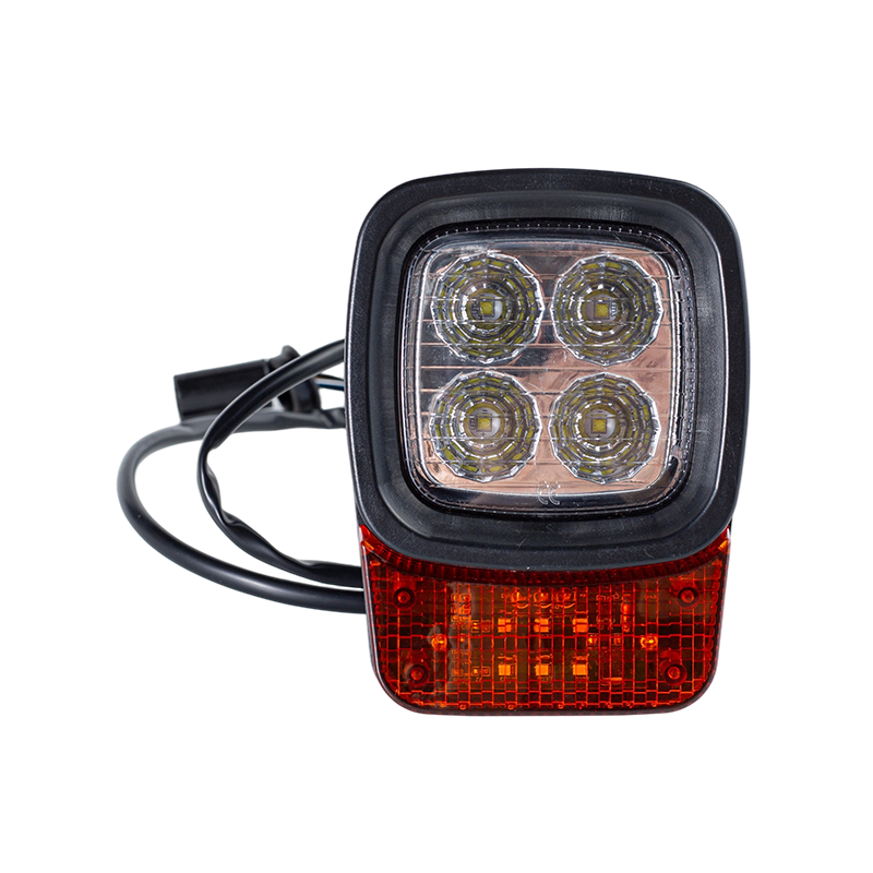 001 Lampe combinée multifonction / Lampe de travail à 4 LED avec clignotant et feu de position pour chariot élévateur