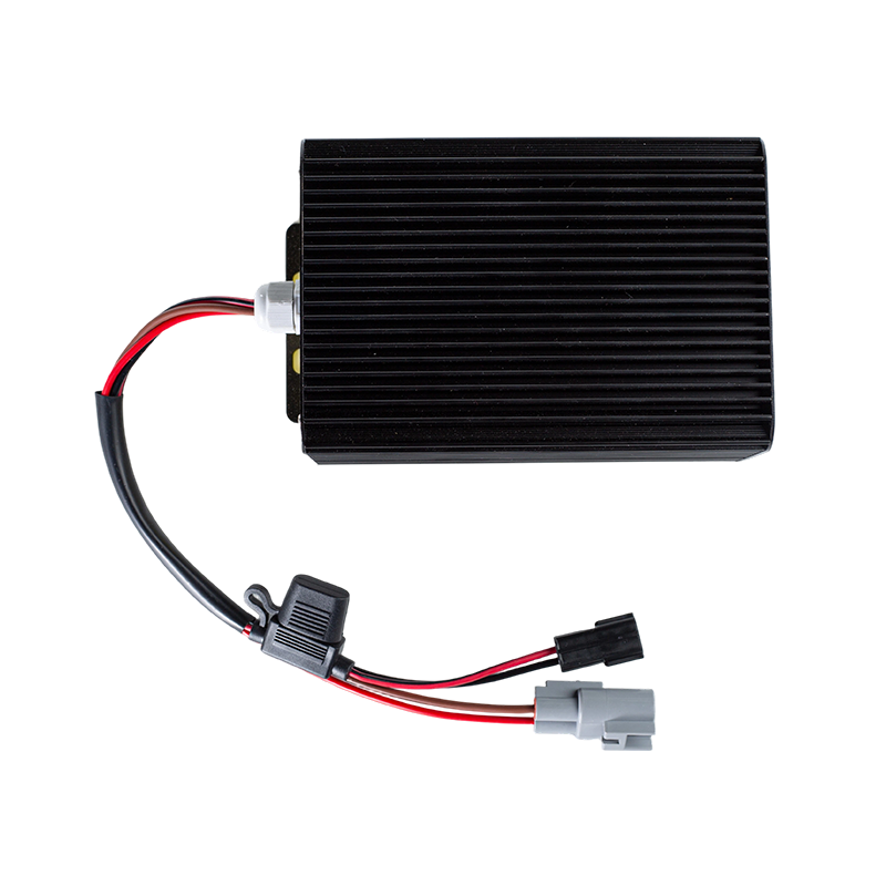 Module abaisseur de tension DC-DC pour véhicule, haute efficacité, sortie Stable, IP65, anti-poussière, résistant à l'huile, DC80V, large entrée, chariot élévateur