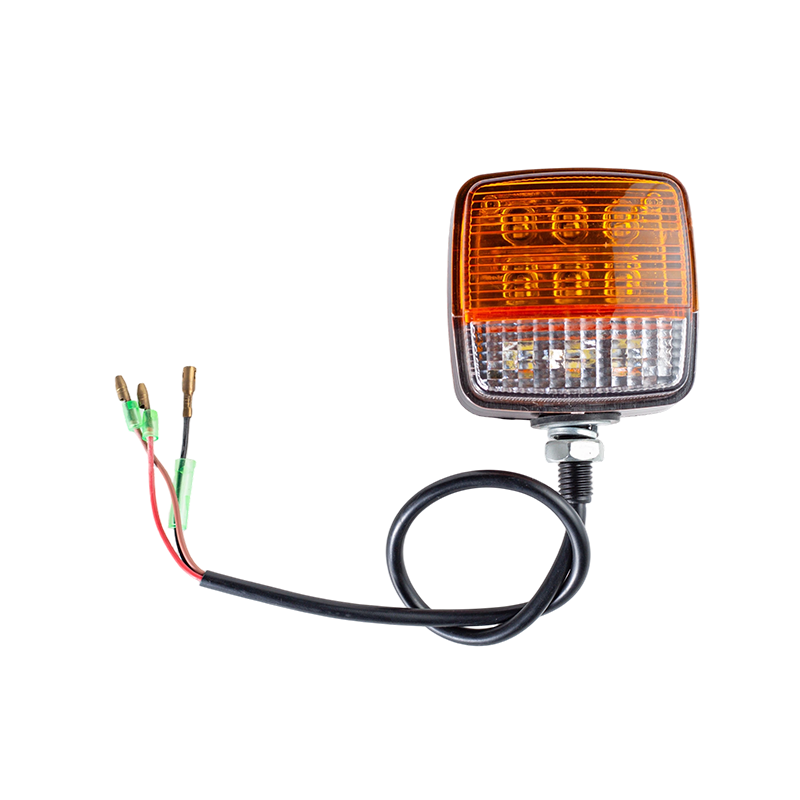 Feu d'avertissement double face 001IP65 avec clignotant et voyant combiné de position pour véhicules industriels