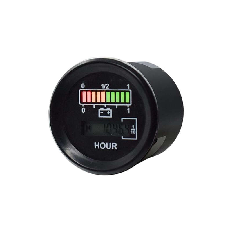 Jauge de niveau de batterie de bus CAN rond FLYB-0096 avec compteur horaire